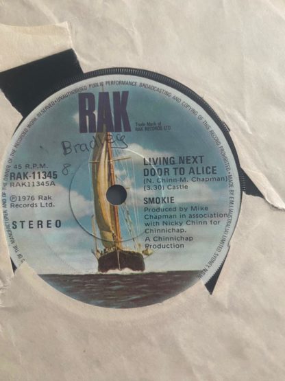 Smokie - Living Next Door To Alice / Run To You 7" - Image 2
